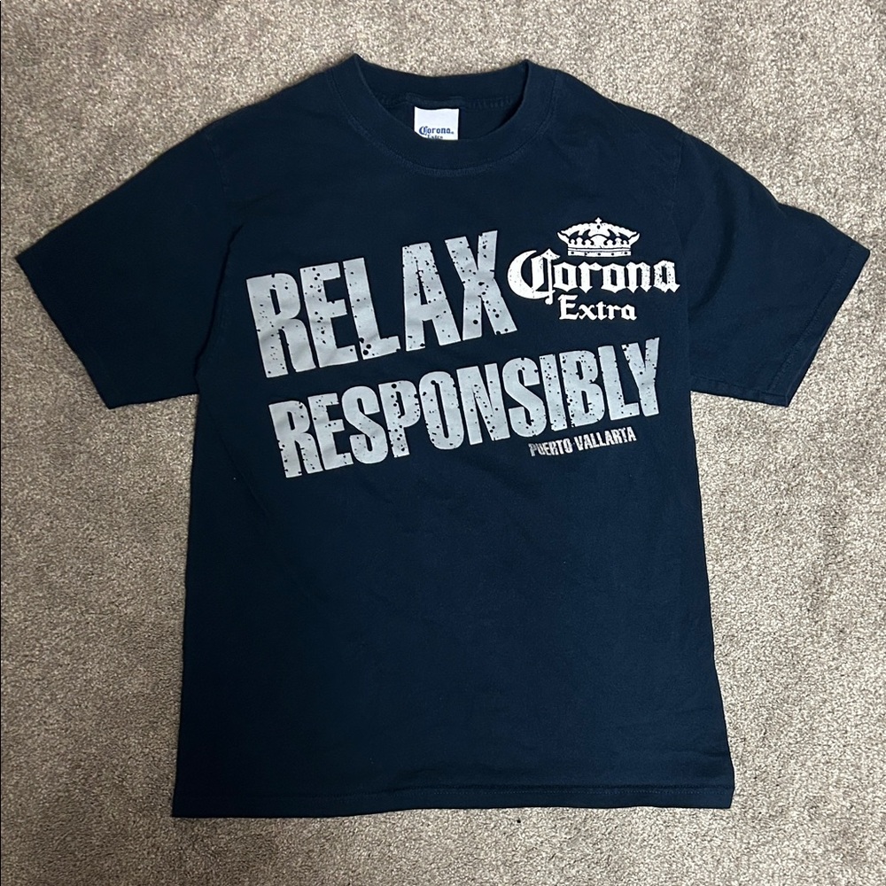 Vintage Corona Relax Responsibly Puerto Vallarta Shirt